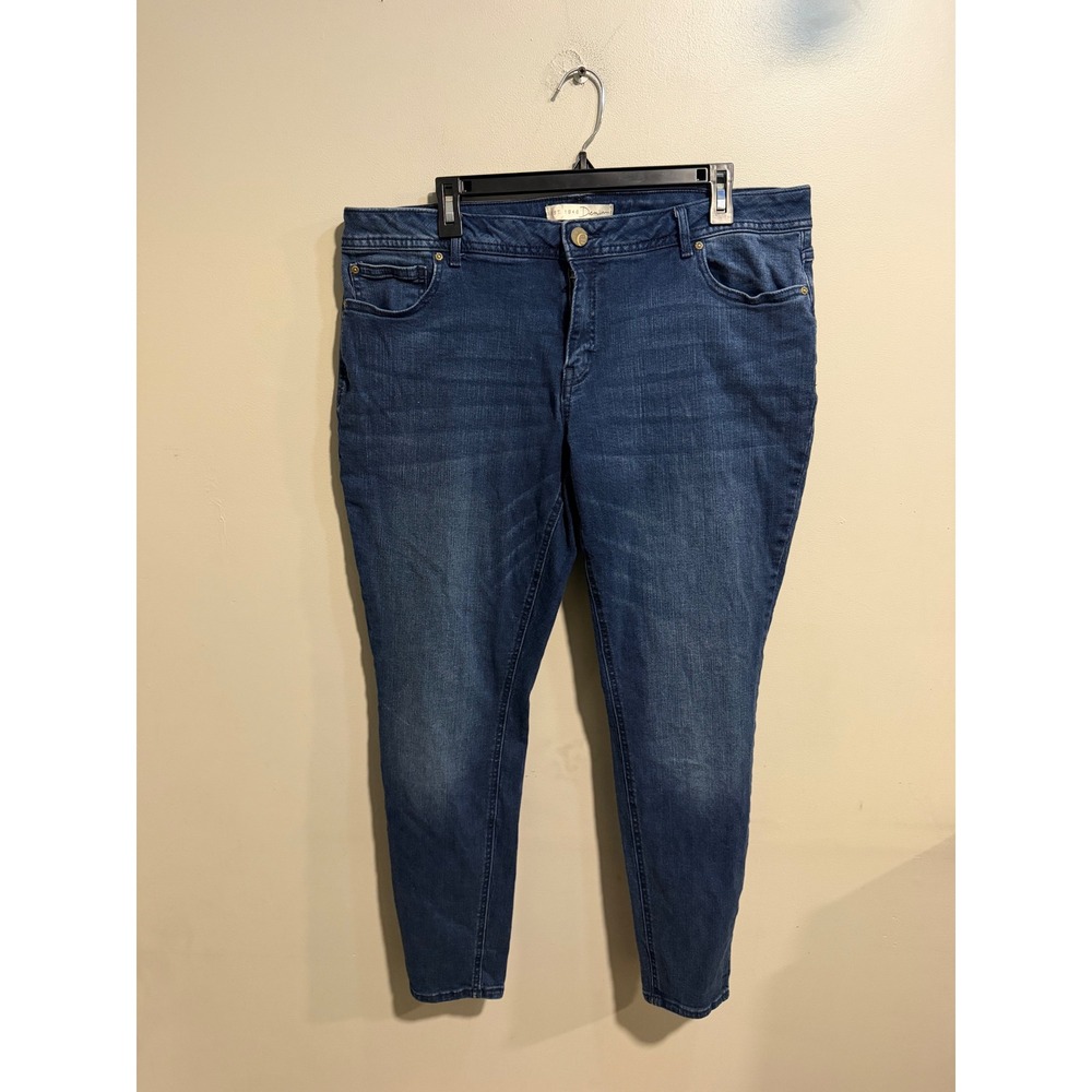 Cato EST 1946 Denim Curvy Skinny Jeans Blue Medium Wash 16W Womens
